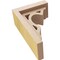 Ekena Millwork 3"W x 6"D x 9"H Classic Sheridan Rough Cedar Woodgrain TimberThane Corbel, Primed Tan CORUR03X06X09SHERCPR - alternate 3
